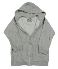 Sivá melírovaná prepínaci mikina s kapucňou Matalan