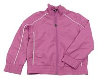 Tmavoružová šušťáková športová funkčná bunda Crane