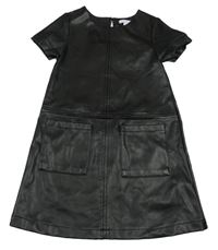 Čierne koženkové šaty Primark