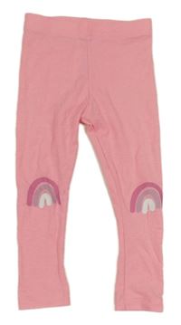 Neónově ružové legíny s duhami George