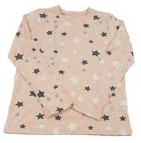 Růžové triko s hvězdami