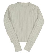 Biely crop sveter Shein