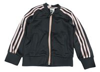 Antracitová thermo propínací mikina Adidas