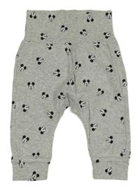 Šedé melírované lehké tepláky s Mickeym H&M