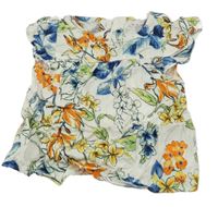 Smotanová kvetovaná blúzka Nutmeg