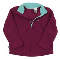 Vínová fleecová funkčná mikina Quechua