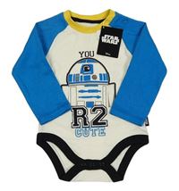 Nové - Smetanovo-modré body s R2-D2 - Star Wars Nutmeg