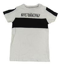 Bílo-černé tričko s nápisem Urban