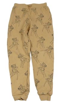 Béžové tepláky s Bambim H&M
