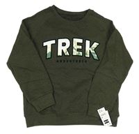 Khaki mikina s nápisem Dunnes Stores