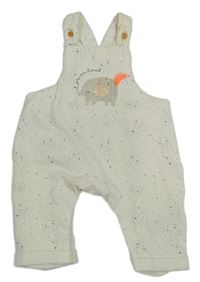 Smotanové vzorované na traké tepláky so slonom Mothercare