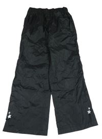 Čierne šušťákové vodeodolné nohavice Crivit