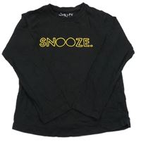 Černé triko s nápisem Next