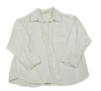 Bílá lněná košile H&M