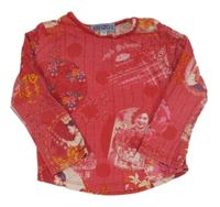 Růžové vzorované triko kenzo