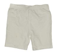 Biele elastické kraťasy s volánikmi Topomini