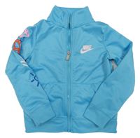 Svetlomodrá športová prepínaci mikina s logom Nike