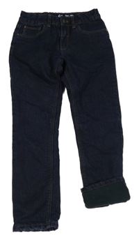 Tmavomodré zateplené rifle C&A