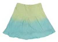 Modro-zelená ombré sukňa George