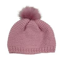 Ružová čapica s brmbolcom