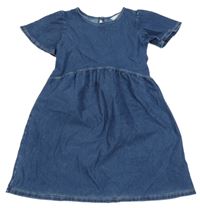 Tmavomodré rifľové šaty H&M