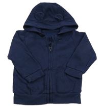 Tmavomodrá prepínaci mikina s kapucňou George