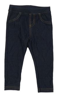 Tmavomodré legíny riflového vzhedu Primark