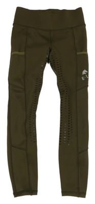 Khaki jezdecké kalhoty 