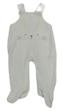 Bílé sametové dupačky s čumákem George