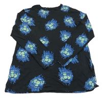 Černo-modré triko s míči Primark