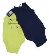 Nové - 2x body - zelené so šípy + tmavomodré Lupilu