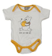 Bielo-žlté body s medvídkem Pú Disney