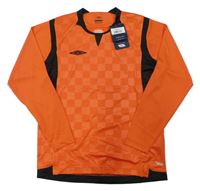 Nové - Červeno-černé kostkované sportovní triko Umbro