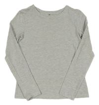 Svetlosivé melírované tričko H&M