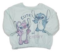 Svetlomodrá mikina so Stitchem a Angel Primark