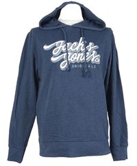 Pánská tmavomodrá mikina s logem a kapucí Jack&Jones 