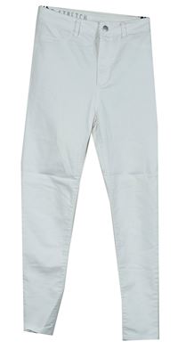 Dámské bílé skinny elastické rifle M&S