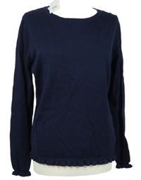 Nové - Dámsky tmavomodrý ľahký sveter Wallis