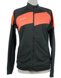 Pánska tmavošedo-korálová športová prepínaci mikina Nike