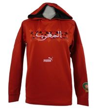 Dámska červená športová funkčná mikina s logom a kapucňou Puma