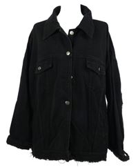 Dámska čierna rifľová bunda PrettyLittle Thing