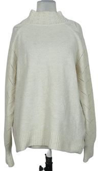 Dámsky smotanový sveter s korálkami C&A