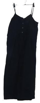 Dámske čierne plátenné culottes nohavice zn. H&M