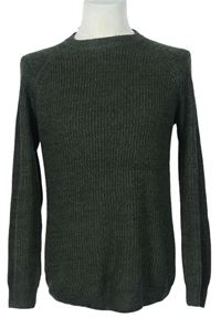 Pánsky khaki melírovaný sveter zn. Primark