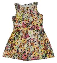 Farebný kvetinový kraťasový overal Candy couture