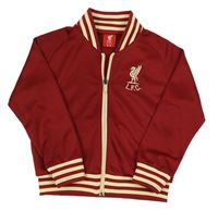 Vínová sportovní fotbalová propínací mikina s FC Liverpool 