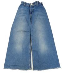 Modré wide leg rifle Zara