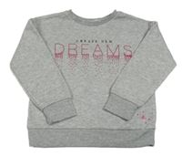 Svetlosivá mikina s nápisom Primark