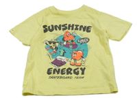 Žlté tričko s obrázkom Primark