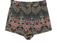 Dámské barevné vzorované kraťasy s vysokým pasem Topshop vel. 32